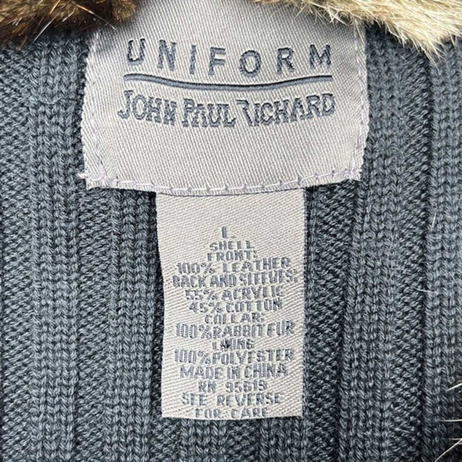 JohnPaulRichard Vintage Fur Collar & Black Suede … - image 5