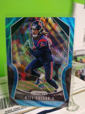 2019 Panini Prizm Will Fuller V Blue Wave Prizm #d 041/199 Houston Texans