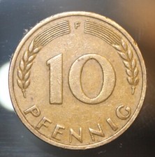 10 Pfenning 1950 &bdquo;F&ldquo; Bundesrepublik Deutschland