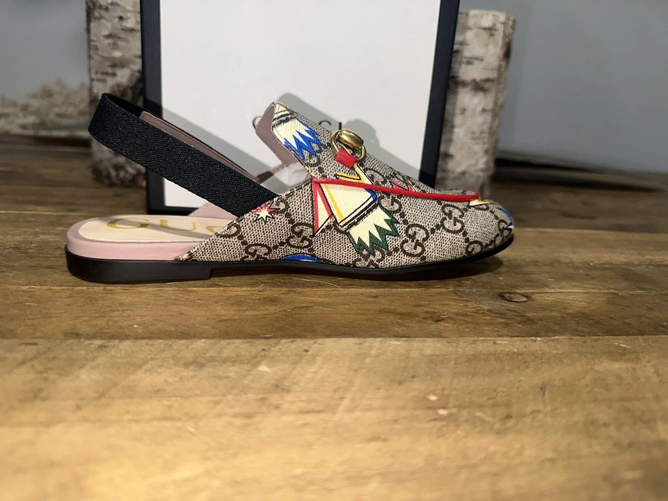 Zapatos Gucci GG Supreme Children Princetons 32 (US 13.5) Foto 3 de 4