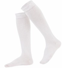 Mysocks Unisex Knee High Socks Plain, Combed Cotton, Seamless Toe