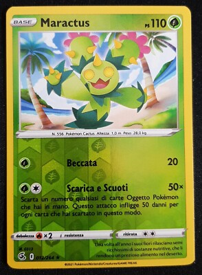 MARACTUS 012/264 Rare Reverse Holo in Deutsch Pokemon Fusion Shot