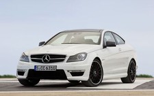Cars vehicles coupe white mercedes Desk Mat Stitched