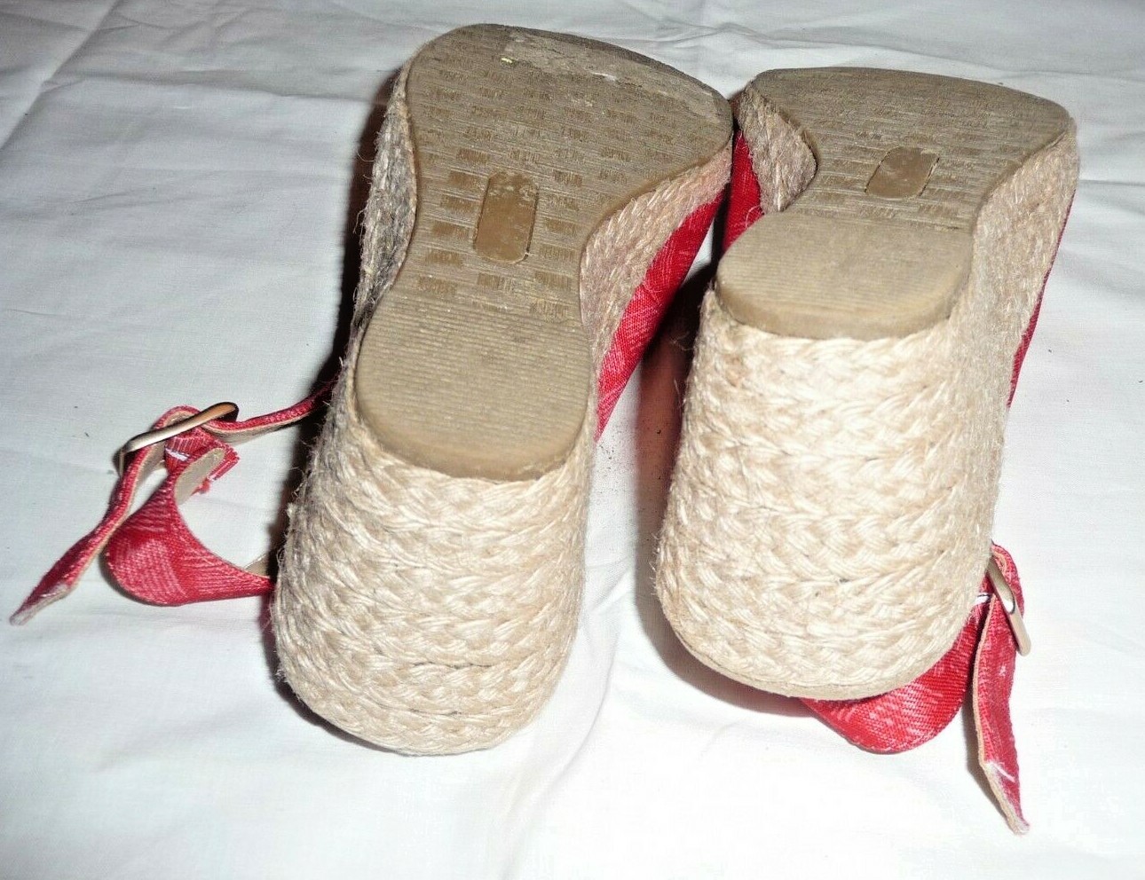 Baretraps Women's Sling back Red Shoes Size 7 EUC Gem