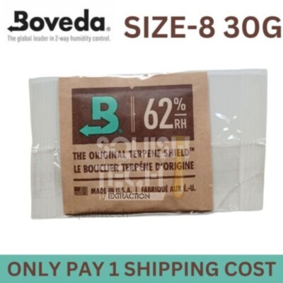 Boveda 62% 30g Größe 8 2 Wege Feuchtigkeitskontrolle Packungen Aufbewahrung - Zahlen Sie 1 Versandkosten