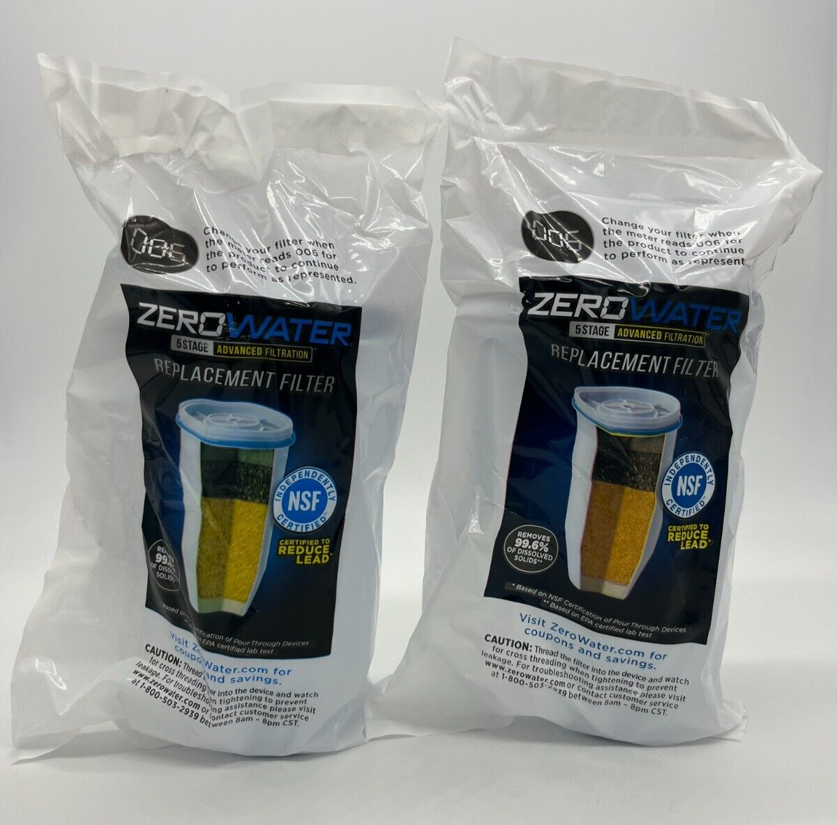 ZeroWater® 2-Pack Replacement Water Filters for all ZeroWater® Models ZeroWater® 2-Pack Replacement Water Filters for all ZeroWater® Models