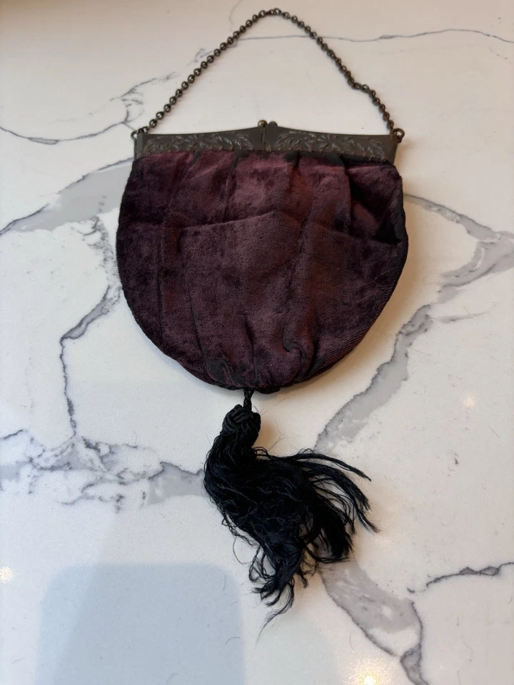 Antique Art Deco Vintage Ladies Frame Purse, Rare Genuine Vintage Style - Image 3 of 4