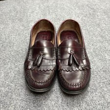 G H Bass Weejuns Mens 11M Oxblood Kiltie Tassel Leather Loafer Shoes Barnett