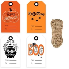 Wrapping Labels with 65.61ft String for Present Box, Candy Bag, Cupcake Top