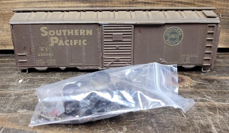 HO Scale Southern Pacific S.P. 433981 Box Cart (Not Built)