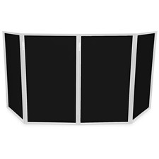 Vonyx DB2 DJ Screen Replacement Panels - 4x Black Lycra for Booth