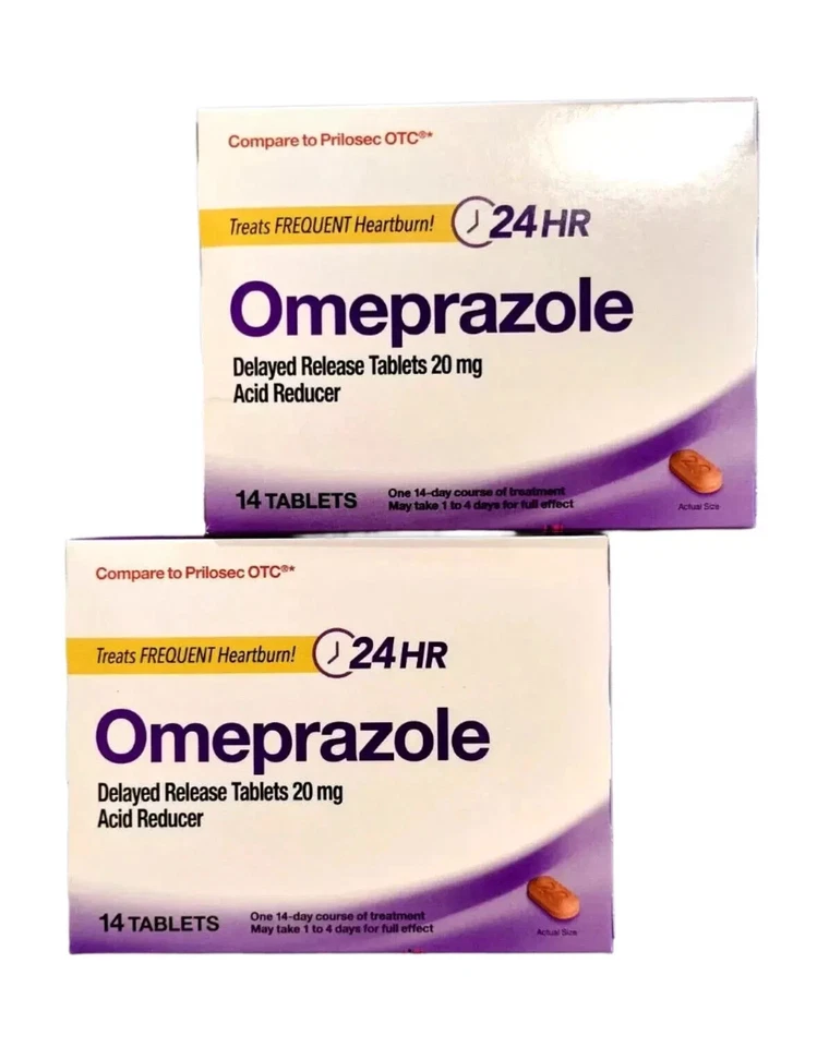 100 Capsules OTC 20mg Generic Prilosec Expiry 2027