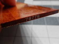 Vintage WWII USA Rag Micarta, Serialized Material from C-109 Transport Aircraft