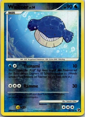 Wailmer 58/106 | Epische Begegnungen | Deutsch | Reverse Holo | Pokémon TCG