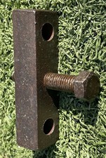 Vintage Cast Iron Clamp Tool with Bolts – Industrial Machinist Hardware