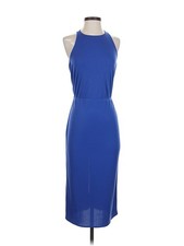 Halston Heritage Women Blue Cocktail Dress XS