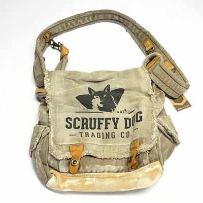SCRUFFY DOG Vintage Messenger Bag for Men & Women 13''W x 13''H x 5''L SD3MBC001