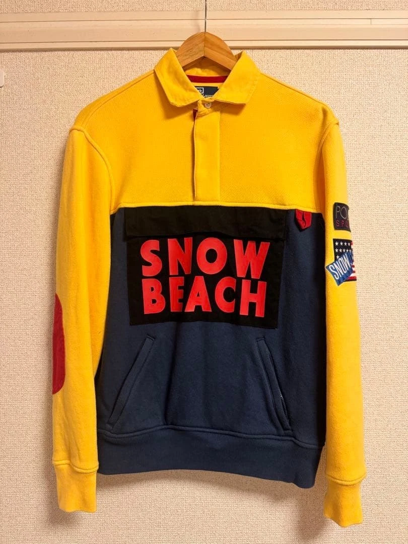 Polo Ralph Lauren Snow Beach Fleece Rugby Shirt Reprint Edition Size S Used
