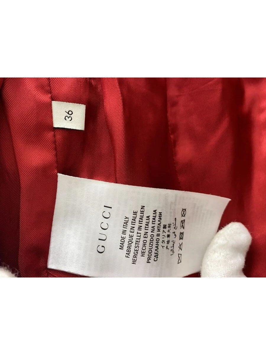 GUCCI giacca pelle blusa 36 nero