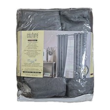 Cortinas 104 x 84 Total-Blackout 2 Panels Gray- Energy-efficient