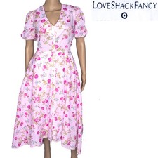 Love Shack Fancy x Target Audrey Dress Pink Rose Floral Romantic Cottagecore 16