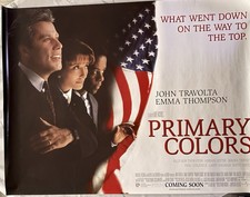 Image of Primary Colors ORIGINAL UK Cinema Quad FILM POSTER 100cm x 76cm