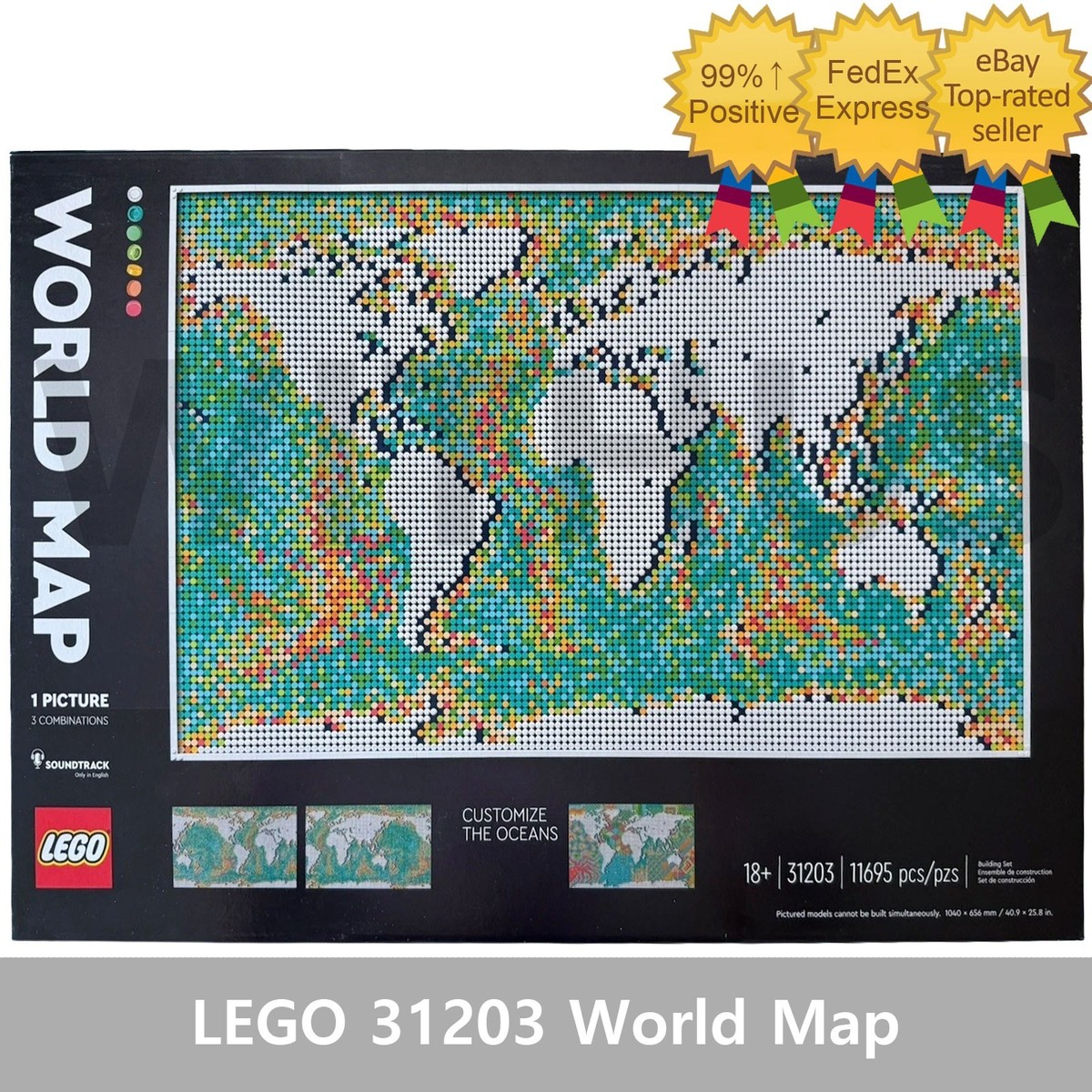 LEGO 31203 World Map 11695pcs/ Brand New Sealed Package/ No