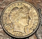1912 barber dime USA 🇺🇸 Historic Silver Coin