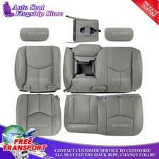 Fits 2003 2004 2005 2006 Chevy Tahoe Suburban Second Row 60/40 Seat Cover Gray