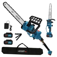 12 Inch Electric Pole Saws for Tree 12" Power Pole Saw With 2*4.0a Batteries