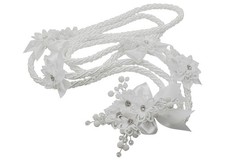 Ivory White Wedding Lasso Rope Traditional Lazo Cord Ceremony Decorative Loop