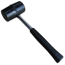azzuolo in gomma 8oz con manico in acciaio per scaffalature T-Rax