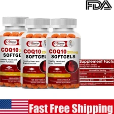 3x Coenzyme Q-10 200mg Antioxidant,Heart Health Support,Increase Energy,Stamina