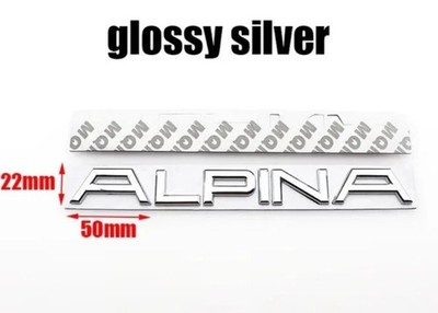 alpina logo Heck  emblem logo BADGE B7 B9 B11 Metall Silber sticker Aufkleber