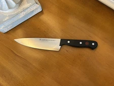 Wusthof Gourmet 6” Black Chef’s Knife (1) NWOT NWOB OB READ