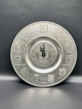Zinn Wanduhr Bundesrepublik Deutschland Bundesländer #1000