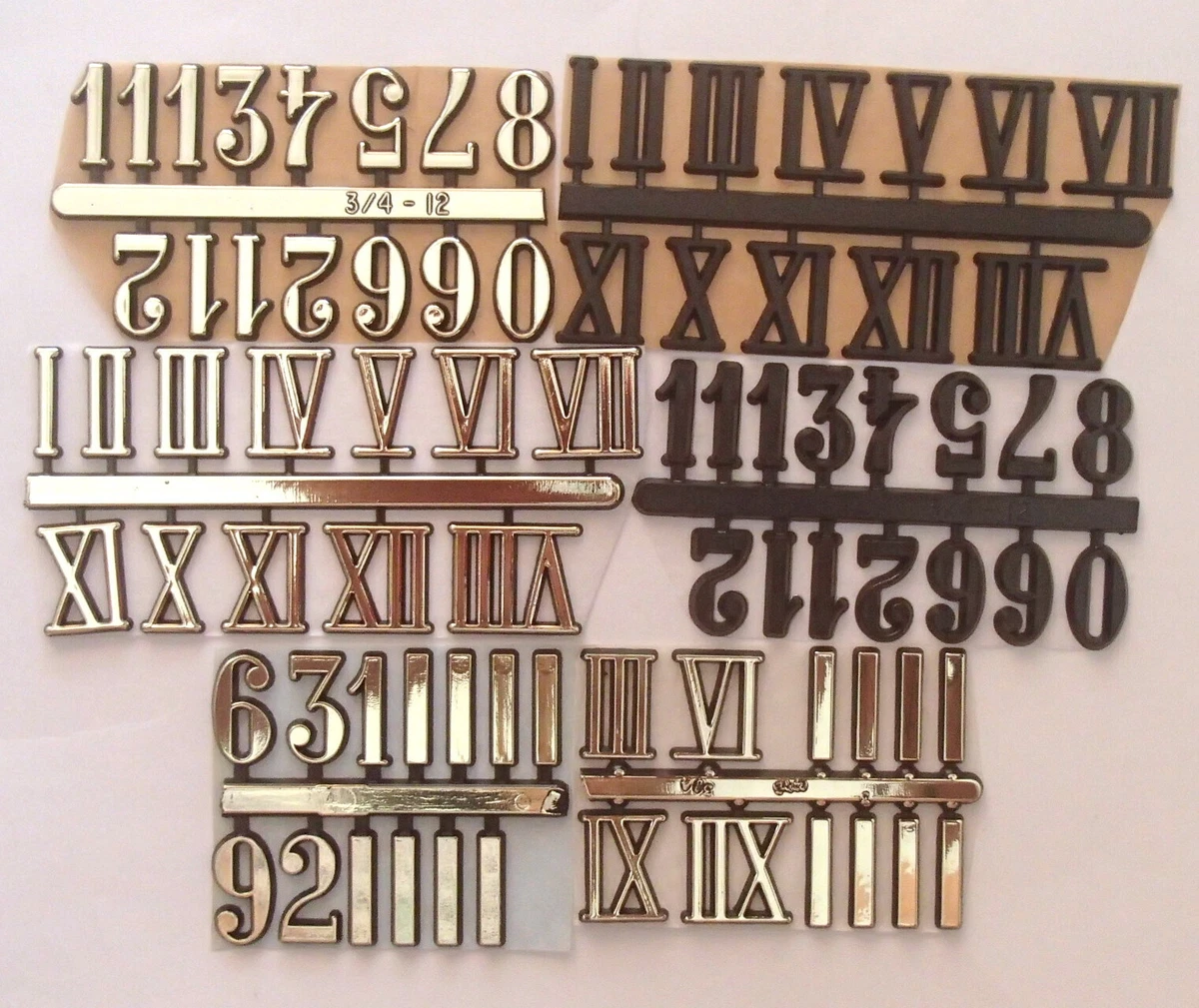 Clock Numbers Numeral Diy Numerals Roman Arabic Number, 43 OFF