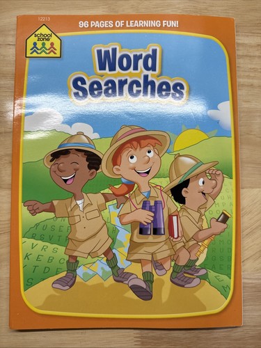 School Zone Activity Book For Kids Inc.Mazes, Connect the Dots,Word Search.