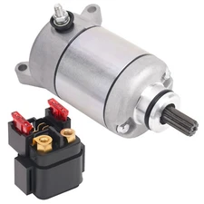 Starter Motor & Solenoid Relay for OEM 5TG-81890-00-00 Yamaha YFZ450 2004-2013