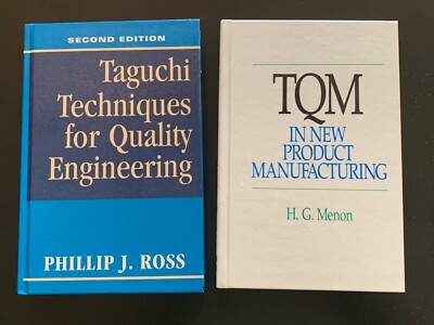 Taguchi Techniques for Quality Engineering + TQM in New Product Manufacturing
