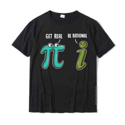 Be Rational Get Real Funny Math Joke Statistics Pun Long Sleeve T-Shirt Cotton T