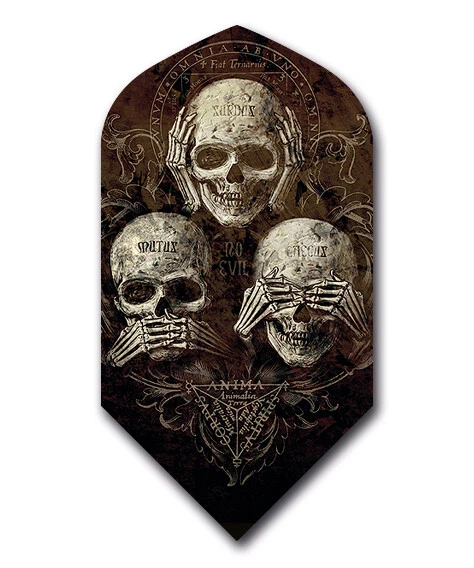 DESIGNA Dart 3, 6 o. 9 Stück Alchemy Flights SLIM - No Evil - 100 Micron