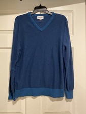 Goodfellow Co V Neck Sweater Men s Medium Blue B35