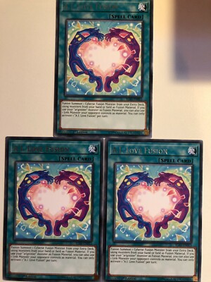 Yugioh A.I.Love Fusion IGAS-DE053 Rare NM x3 Play Set
