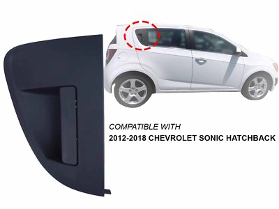 For Black Exterior Door Handle 12 - 18 Sonic Rear Passenger Right