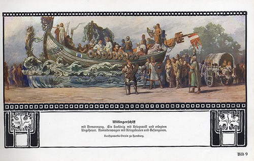 Hamburg Schützenfest 16. Deutsches Bundesschiessen Festzug Bilder Album 1909 - Bild 5 von 8