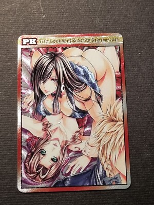 TIFA LOCKHART & AERITH GAINSBOROUGH - FINAL FANTASY - SEXY WAIFU - PK -HOLO CARD