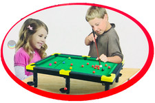 World Champion Pool Kids Snooker Table Pool Set Small and Large for Kids