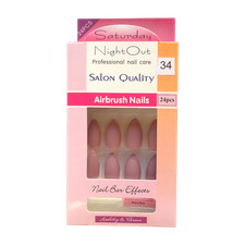 False unghie a stiletto corto viuve tossicodipendente nudo colori rosa rosa punte ombra