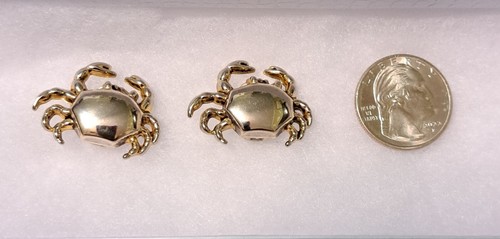 Crab Silverstone clip on earrings.
